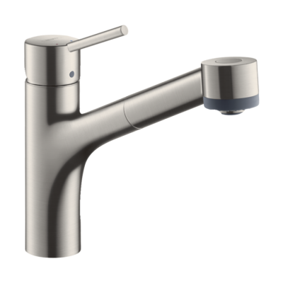 HansGrohe Talis M52 Tek Kollu Eviye Bataryası 170, Çekilebilir El Duşu, 2Jet, Sbox - 73860800 - 1