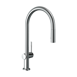 HansGrohe Talis M54 Tek Kollu Eviye Bataryası 210, Çekilebilir El Duşu, 2Jet, Sbox - 72801000 