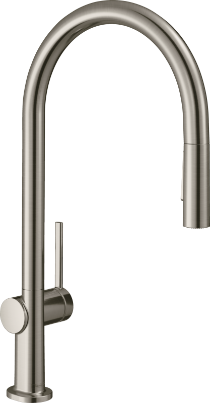HansGrohe Talis M54 Tek Kollu Eviye Bataryası 210, Çekilebilir El Duşu, 2Jet, Sbox - 72801800 - 1