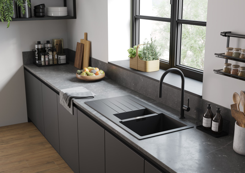 HansGrohe Talis M54 Tek Kollu Eviye Bataryası 210, Çekilebilir Gaga, 1Jet, Sbox - 72803670 - 2