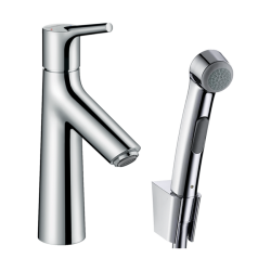 HansGrohe Talis S Tek Kollu Lavabo Bataryası Bidette El Duşu Ve 160 Cm Duş Hortumu İle - 72290000 - HANSGROHE