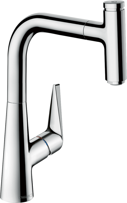HansGrohe Talis Select M51 Tek Kollu Eviye Bataryası 220, Çekilebilir Gaga, 1Jet - 72822000 - 1
