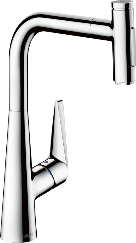 HansGrohe Talis Select M51 Tek Kollu Eviye Bataryası 300, Çekilebilir El Duşu, 2Jet, Sbox - 73867000 - 1
