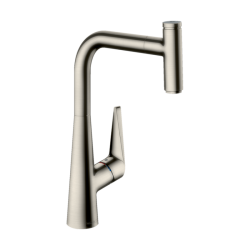 HansGrohe Talis Select M51 Tek Kollu Eviye Bataryası 300, Çekilebilir Gaga, 1Jet - 72821800 - 1