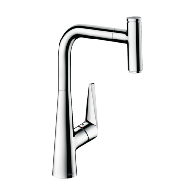 HansGrohe Talis Select M51 Tek Kollu Eviye Bataryası 300, Çekilebilir Gaga, 1Jet, Sbox - 73853000 - 1