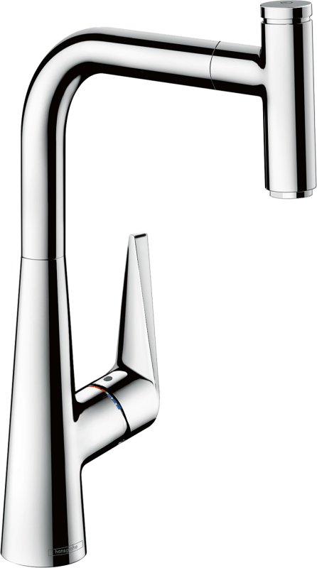 HansGrohe Talis Select M51 Tek Kollu Eviye Bataryası 300, Eco, Çekilebilir Gaga, 1Jet - 72826000 - 1