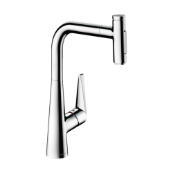 HansGrohe Talis Select M51 Tek Kollu Eviye Bataryası Çekilebilir El Duşu İle - 72823000 - HANSGROHE