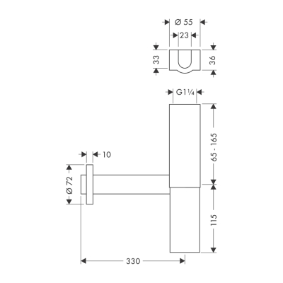 HansGrohe Tasarım Sifon Flowstar - 52100000 - 2