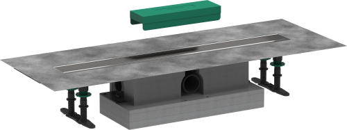 HansGrohe Ubox Universal Komple Set Standart Kurulum - 700 Duş Kanalı İçin - 56023180 - HANSGROHE