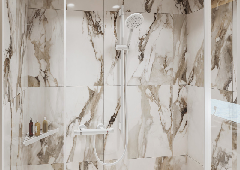 HansGrohe Unica Duş Barı S Puro 65 Cm, Duş Hortumu İle - 28632700 - 2