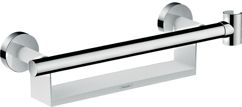 HansGrohe Unica Tutamak Comfort, Raf Ve Duş Askısı İle - 26328400 - 1