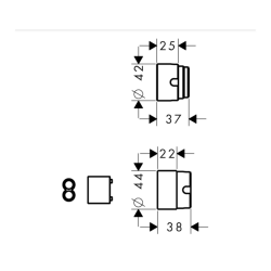 HansGrohe Uzatma Seti 25 Mm - 31971000 - 2