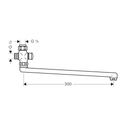 HansGrohe Uzun Dönebilir Gaga 300 Mm - 14495000 - 2