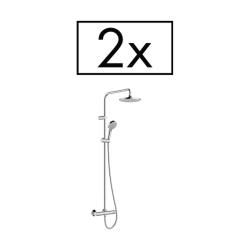 HansGrohe Vernis Blend Duş Kolonu 200 1Jet, Termostat İle Proje Paketi (2'Li) - 26285000 - HANSGROHE