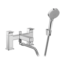 HansGrohe Vernis Shape 2 - Delikli Küvet Kenarı Banyo Bataryası Yönlendirme Valfi Ve Vernis Blend Vario El Duşu İle - 71462000 
