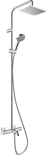 HansGrohe Vernis Shape Duş Kolonu 230 1Jet, Banyo Termostatı İle - 26284000 - 1