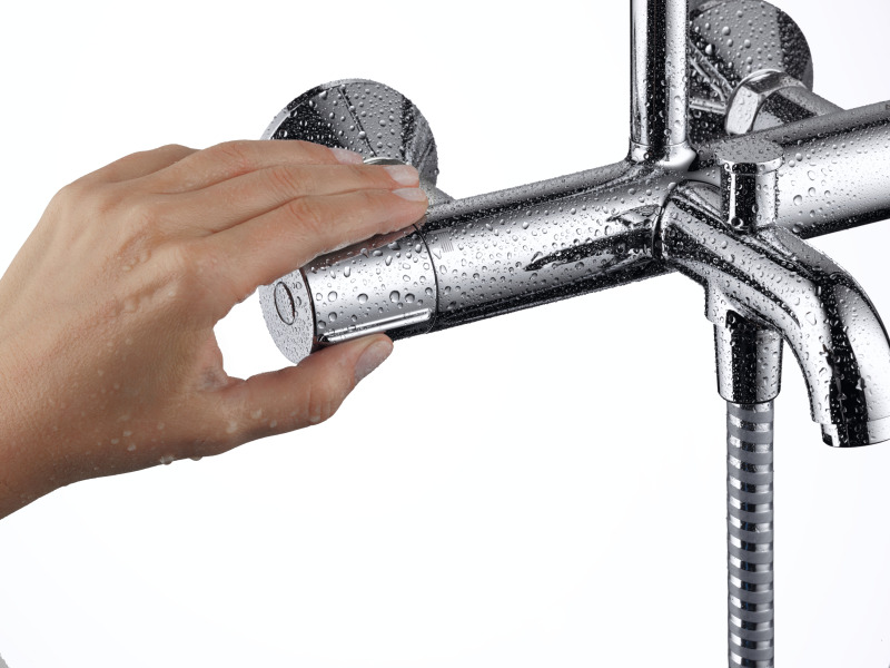 HansGrohe Vernis Shape Duş Kolonu 230 1Jet, Banyo Termostatı İle - 26284000 - 4