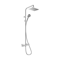 HansGrohe Vernis Shape Duş Kolonu 230 1Jet, Termostat İle - 26286000 - 1