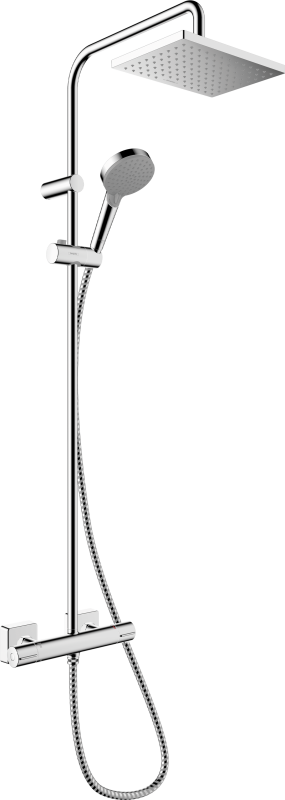 HansGrohe Vernis Shape Duş Kolonu 230 1Jet, Termostat İle - 26286000 - 1