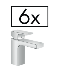 HansGrohe Vernis Shape Tek Kollu Lavabo Bataryası 100 Kumandalı, Proje Paketi (6'Lı) - 71597000 - HANSGROHE