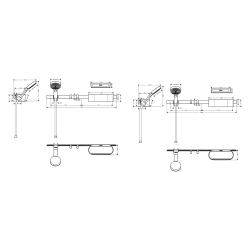 HansGrohe Wallstoris Set El Duşu 105 3Jet Activation Ecosmart, 70 Cm Duş Barı Ve Depolama Seti - 24291670 - 2