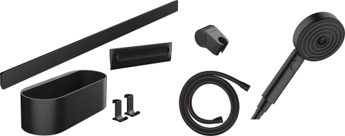 HansGrohe Wallstoris Set El Duşu 105 3Jet Activation Ecosmart, 70 Cm Duş Barı Ve Depolama Seti - 24291670 - HANSGROHE