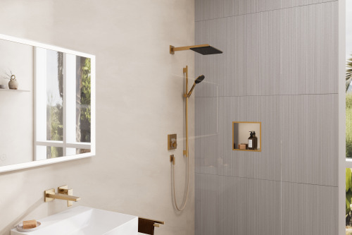 HansGrohe Xtrastoris Individual Duvar Nişi Paslanmaz Çelik Tasarım Çerçeveli 300/300/100 - 56097140