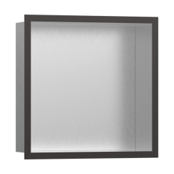 HansGrohe Xtrastoris Individual Duvar Nişi Paslanmaz Çelik Tasarım Çerçeveli 300/300/100 - 56097340 - HANSGROHE