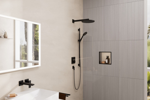 HansGrohe Xtrastoris Individual Duvar Nişi Paslanmaz Çelik Tasarım Çerçeveli 300/300/100 - 56097670 - 3