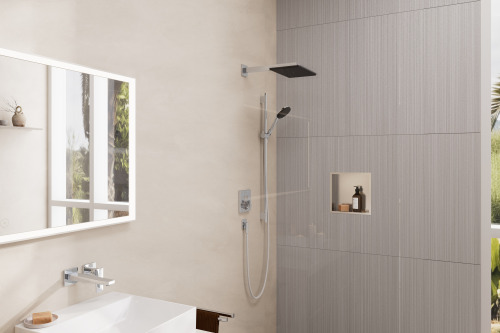 HansGrohe Xtrastoris Individual Duvar Nişi Paslanmaz Çelik Tasarım Çerçeveli 300/300/100 - 56097800