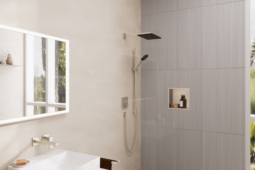 HansGrohe Xtrastoris Individual Duvar Nişi Paslanmaz Çelik Tasarım Çerçeveli 300/300/100 - 56097800 - 4
