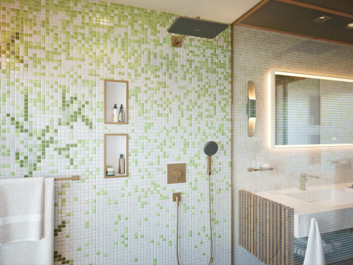 HansGrohe Xtrastoris Individual Duvar Nişi Satin Beyaz Tasarım Çerçeveli 300/150/100 - 56096140 - 2