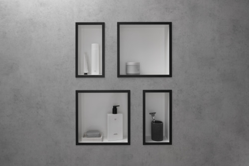 HansGrohe Xtrastoris Individual Duvar Nişi Satin Beyaz Tasarım Çerçeveli 300/300/100 - 56099670 - 2