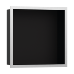 HansGrohe Xtrastoris Individual Duvar Nişi Satin Siyah Tasarım Çerçeveli 300/300/100 - 56098800 - HANSGROHE