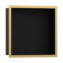 HansGrohe Xtrastoris Individual Duvar Nişi Satin Siyah Tasarım Çerçeveli 300/300/100 - 56098990 - HANSGROHE