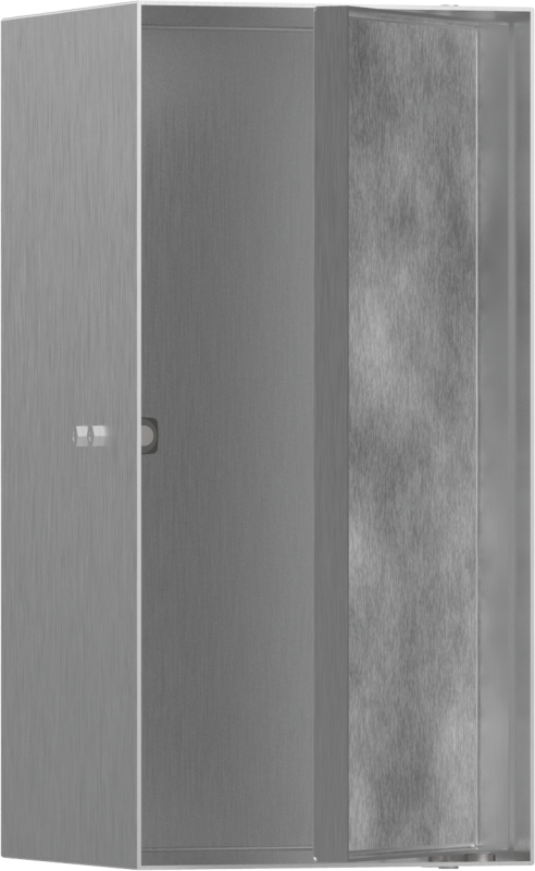 HansGrohe Xtrastoris Rock Duvar Nişi Seramik Kaplanabilir Kapak İle 300/150/140 - 56088800 - 1