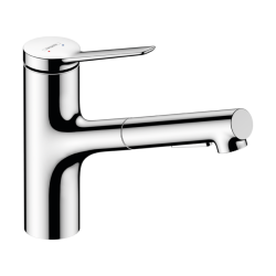 HansGrohe Zesis M33 Tek Kollu Eviye Bataryası, 150, Çekilebilir El Duşu,2Jet, Sbox Lite - 74803000 