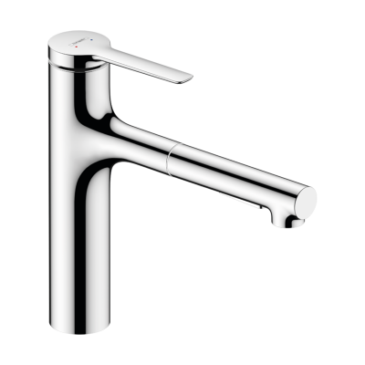 HansGrohe Zesis M33 Tek Kollu Eviye Bataryası, 160, Çekilebilir El Duşu, 2Jet - 74801000 - 1