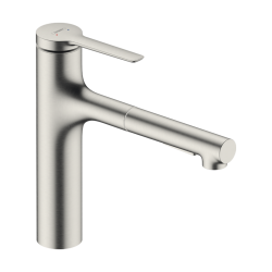 HansGrohe Zesis M33 Tek Kollu Eviye Bataryası, 160, Çekilebilir El Duşu, 2Jet - 74801800 