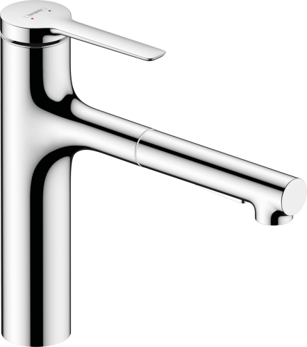 HansGrohe Zesis M33 Tek Kollu Eviye Bataryası, 160, Çekilebilir El Duşu,2Jet, Sbox Lite - 74804000 - HANSGROHE