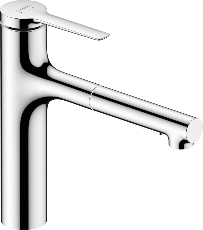 HansGrohe Zesis M33 Tek Kollu Eviye Bataryası, 160, Çekilebilir El Duşu,2Jet, Sbox Lite - 74804000 - 1
