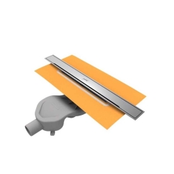 Hüppe Galata A Duş Kanalı Yandan Çıkışlı Mat Satine 40 cm - HÜPPE