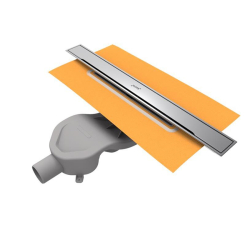 Hüppe Galata A Duş Kanalı Yandan Çıkışlı Mat Satine 50 cm Satine - HÜPPE