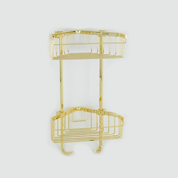 Hüppe İkili Deluxe Köşe Şampuanlık Altın Renk - HÜPPE