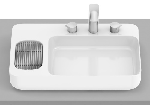 Infinity Tezgah Üstü Lavabo Beyaz 600 x 420 mm - 1