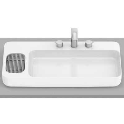 Infinity Tezgah Üstü Lavabo Beyaz 800 x 420 mm - 1