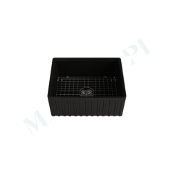 İSVEA Ravenna Tek Hazneli Eviye, 61 cm, Siyah - İSVEA