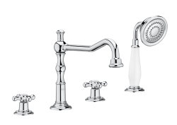 Küvet Bataryası, El Duşlu ve Yönlendiricili (4 Delikli) - ROCA