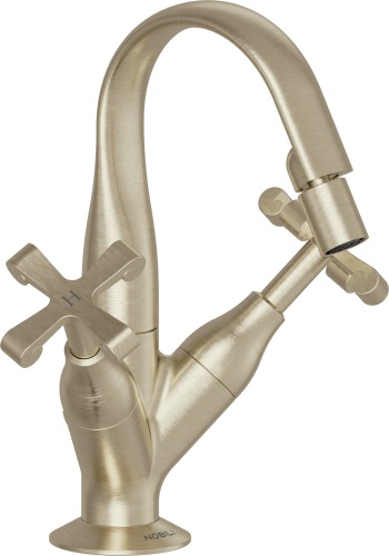 Nobili Carlos Primero Bi̇de Çift Kontrollü Batarya Miele Fırçalanmış PVD - CP219/1CGP - P219/1CGP - NOBILI
