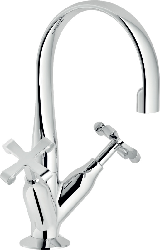 Nobili Carlos Primero Lavabo Çift Kontrollü Batarya Cromo Parlak - CP218/1CR - P218/1CR - 1